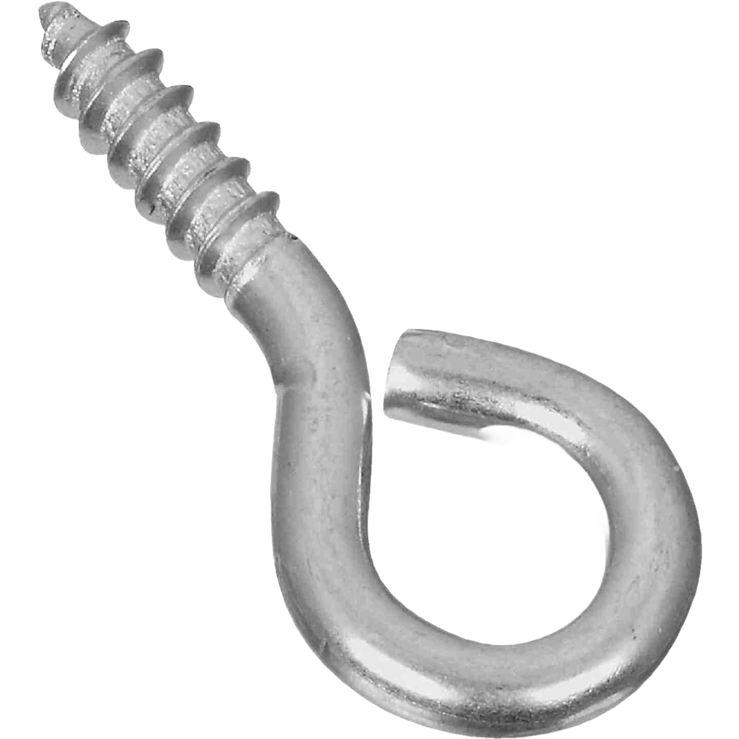 Zinc-plated medium screw eye with sharp point for wood installation in hooks and fasteners under $50 hardware collection