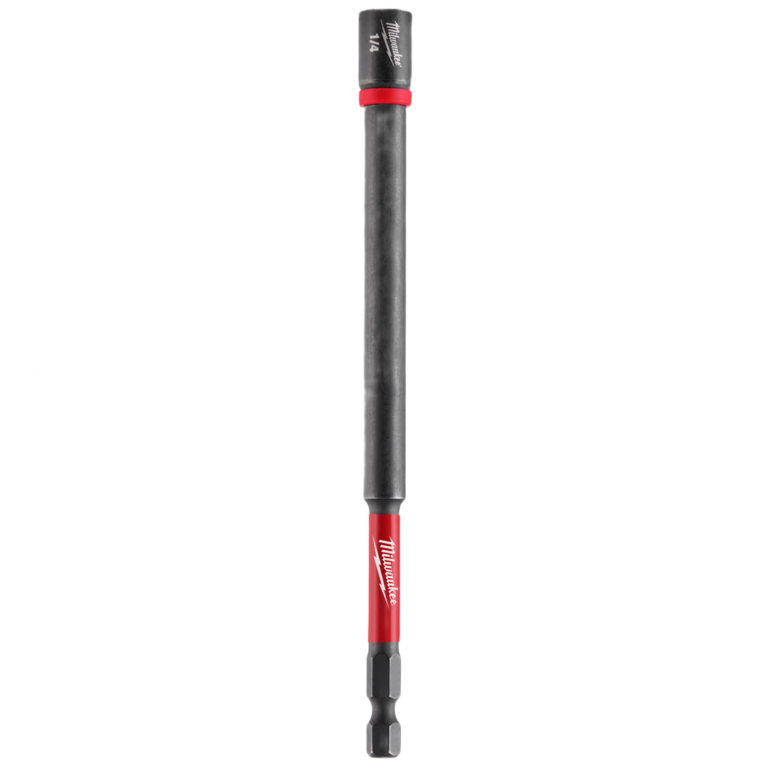 Red and black magnetic nut driver tool accessory for power tools in Milwaukee and under $50 collections