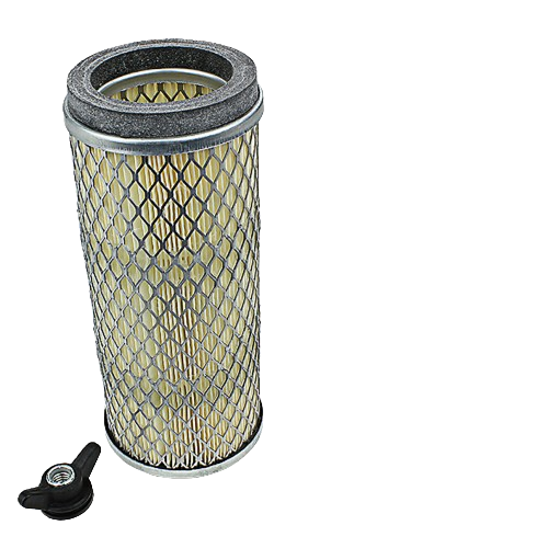 Primary outer air filter element with metal mesh exterior and foam gasket for John Deere parts and lubricants collections under $50