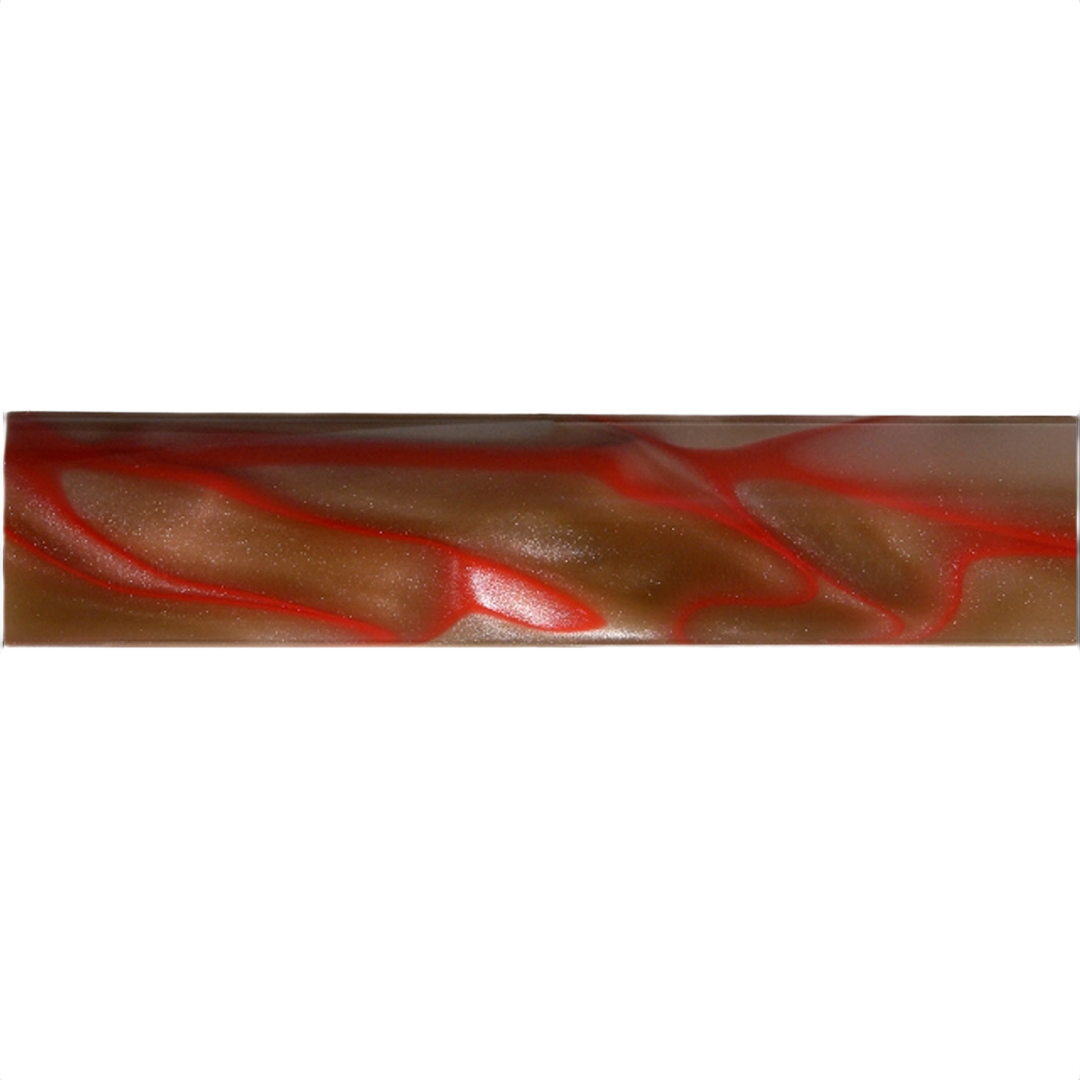 Brown and red swirled acrylic pen blank for woodworking tools and home improvement projects under $50 collections