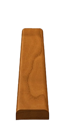 Poplar wood molding with a smooth bead profile for home improvement and finishing projects