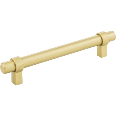 Brushed gold cabinet pull with 128mm center spacing for furniture and hardware collections under 50 dollars