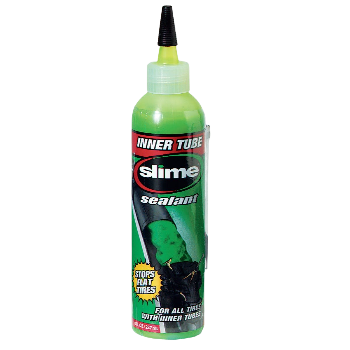 Green tire sealant bottle with applicator tip for bike inner tubes in Parts & Lubricants and Under $50 collections