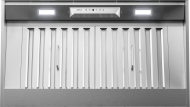 Stainless steel range hood insert featuring LED lighting and control panel, designed for under-cabinet installation in kitchens, part of Range Hoods, Kitchen & Kitchenware, All Products, and Appliances collections.