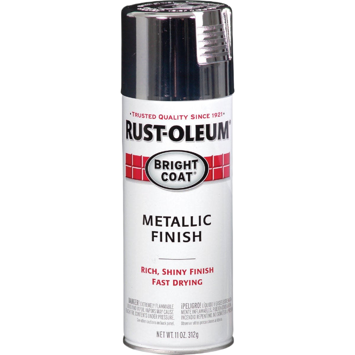 Can of Rust-Oleum chrome metallic finish spray paint in 11 oz for home improvement in Paint & Supplies collections