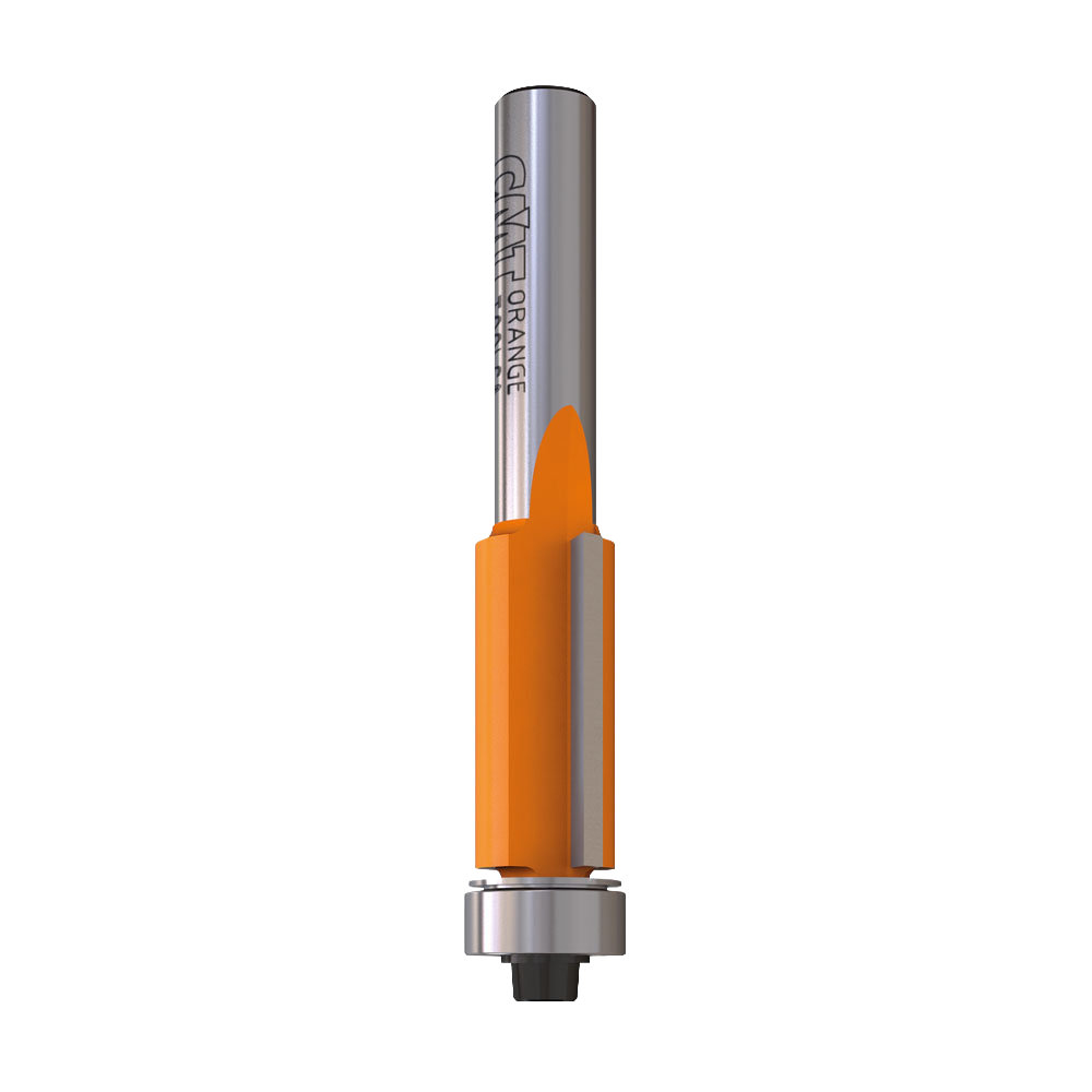 CMT Orange Tools 1/4" Solid Carbide Flush Trim Bit, 1/4” Shank
