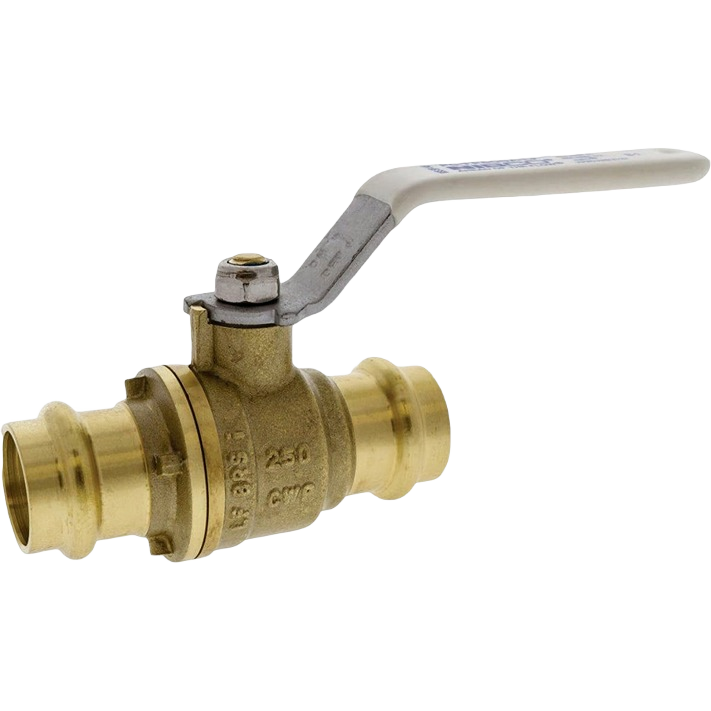 Brass press fit ball valve with lever handle for plumbing repairs in Pipes & Fittings and Copper Fittings collections
