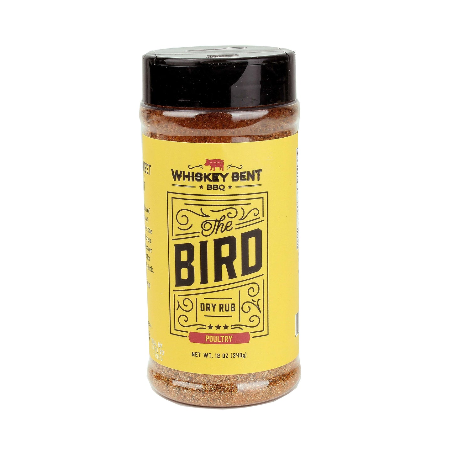 12 oz container of gluten-free poultry dry rub with savory and sweet spices for grilling and outdoor cooking collections