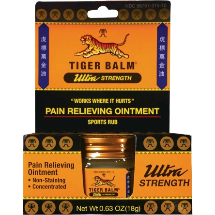 Tiger Balm Ultra Strength pain relieving ointment in jar packaging from Health & Beauty under $50 collection