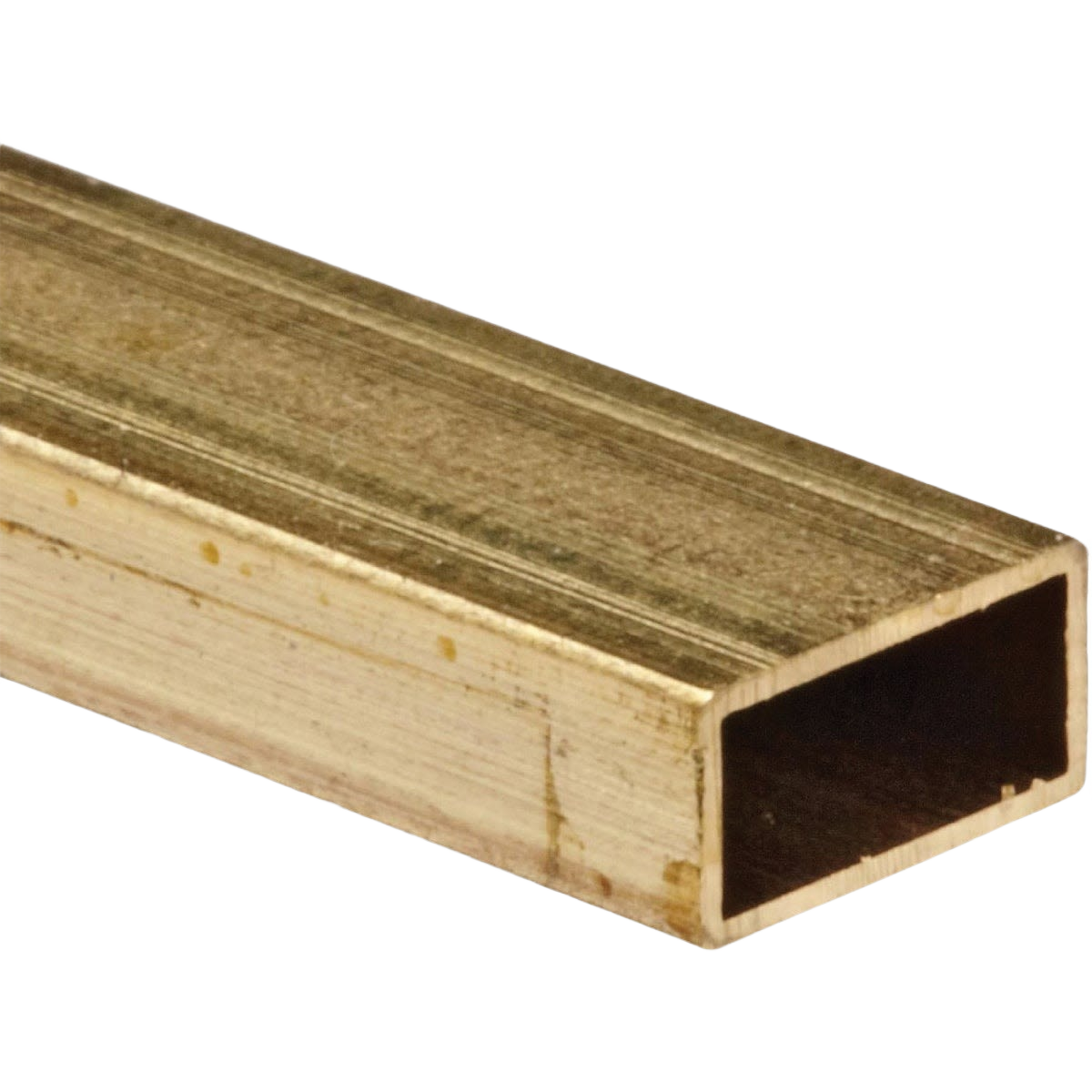 Rectangular brass tubing with hollow center for home improvement and metalworking projects