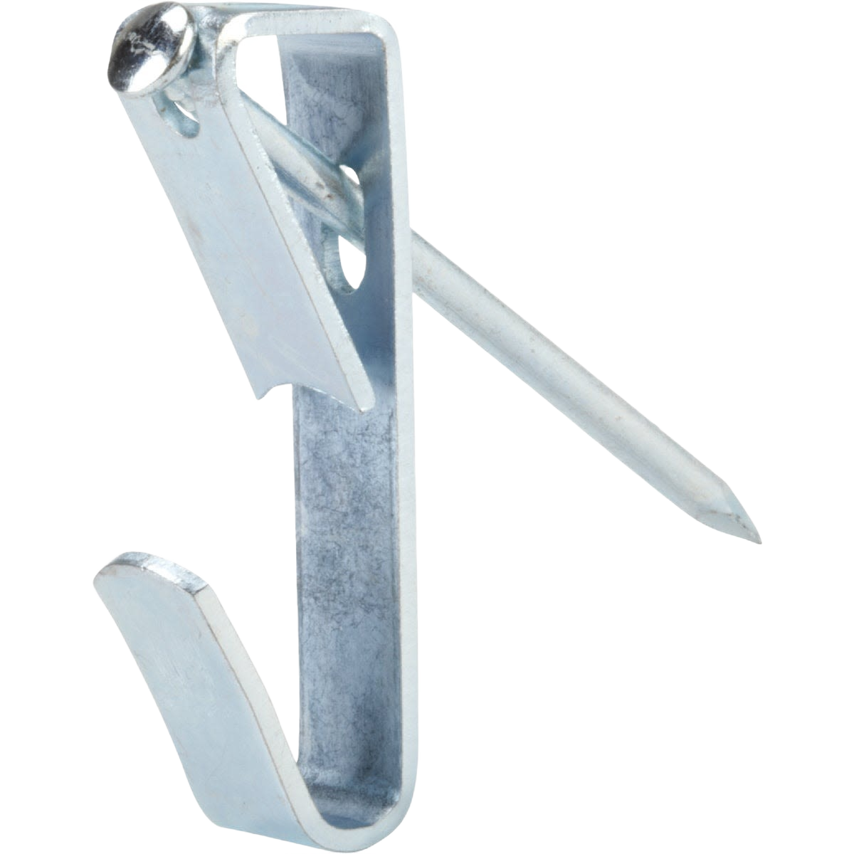 Steel picture hanger with nail for secure wall decor installation in home improvement and hardware collections