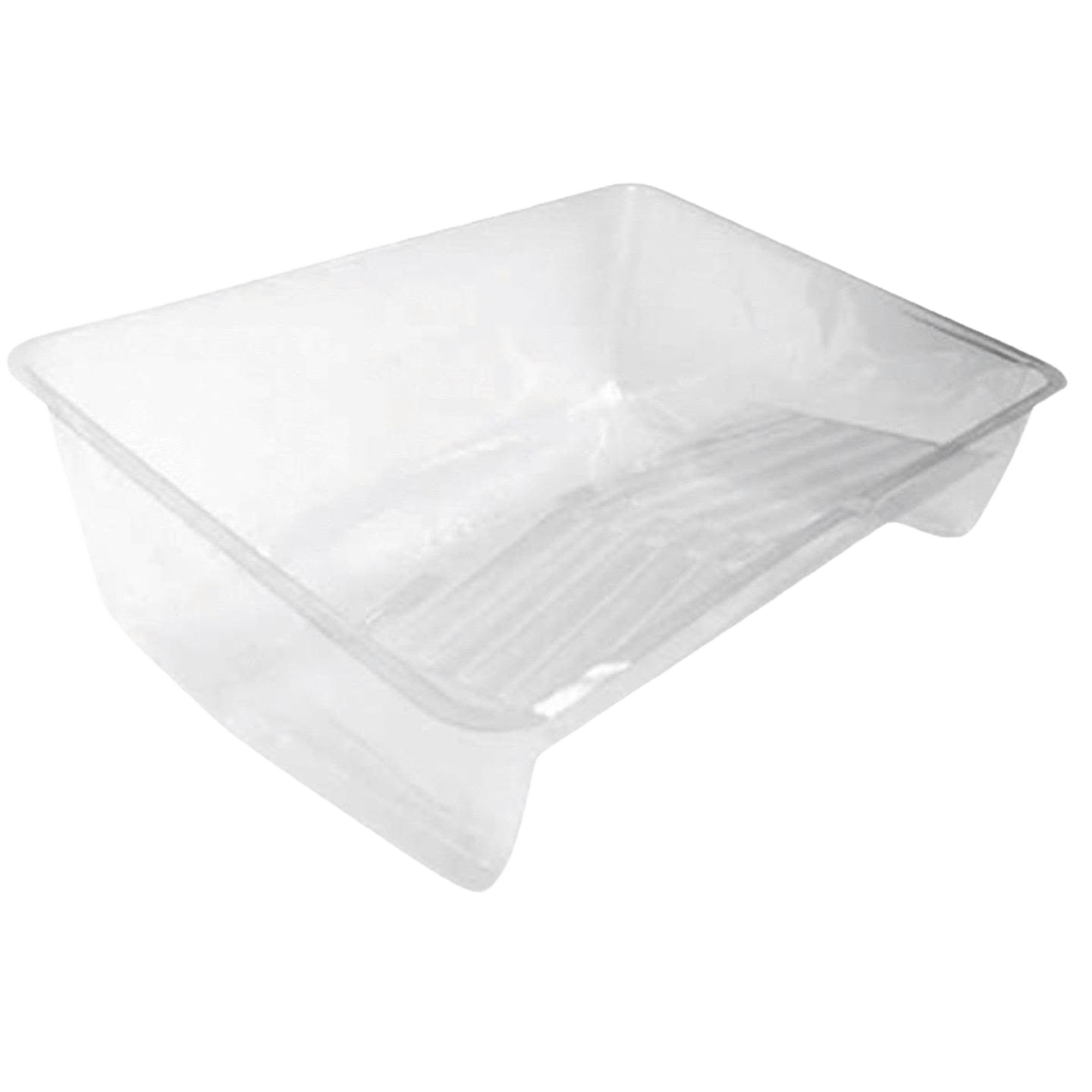 Clear plastic paint tray liner designed for quick cleanup in painting and home improvement projects under $50