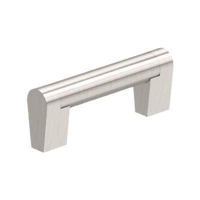 Satin nickel 3-inch center cabinet pull with brushed texture for hardware and furniture accessories under $50 collections