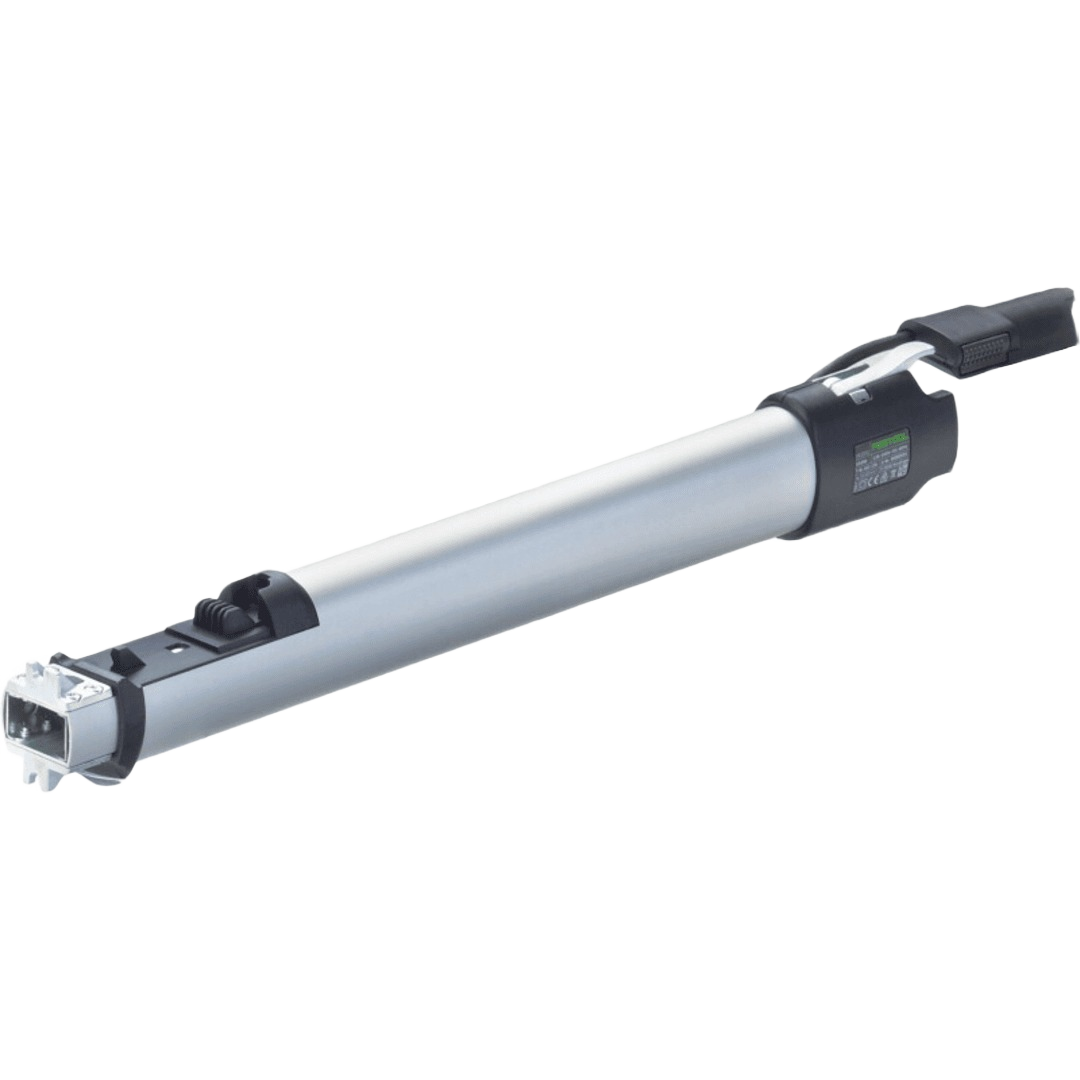 Silver drywall sander reach extender with ergonomic grip designed for tools and home improvement use