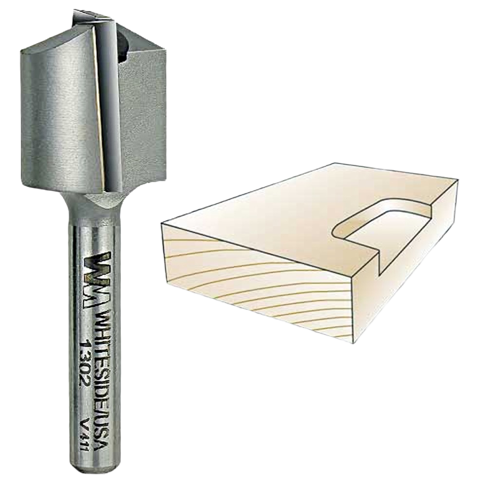 Carbide-tipped straight mortising bit for precise hinge mortises in woodworking, part of tool accessories collection