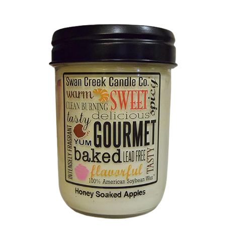 Swan Creek candle jar with printed label featuring scent descriptions, part of Home Accents and Under $25 decor collections