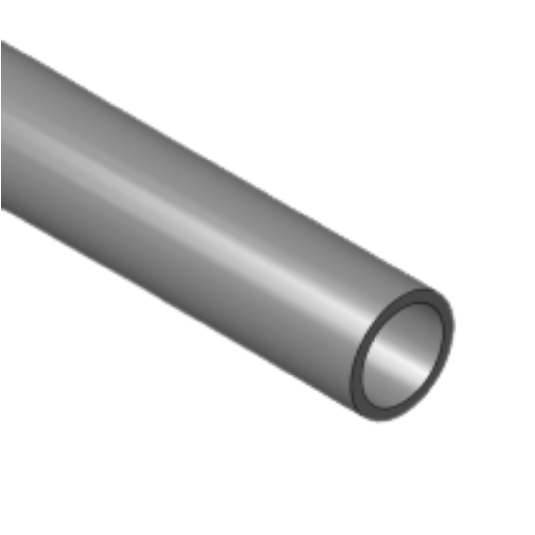 Aluminum handrail tube section for deck railing and outdoor living projects in home improvement collections