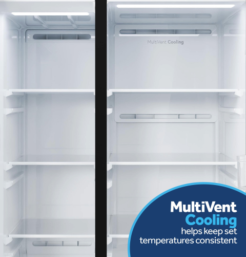 GE® 24.2 Cu. Ft. Counter-Depth Side-By-Side Refrigerator with Internal Dispenser and In-Door Icemaker