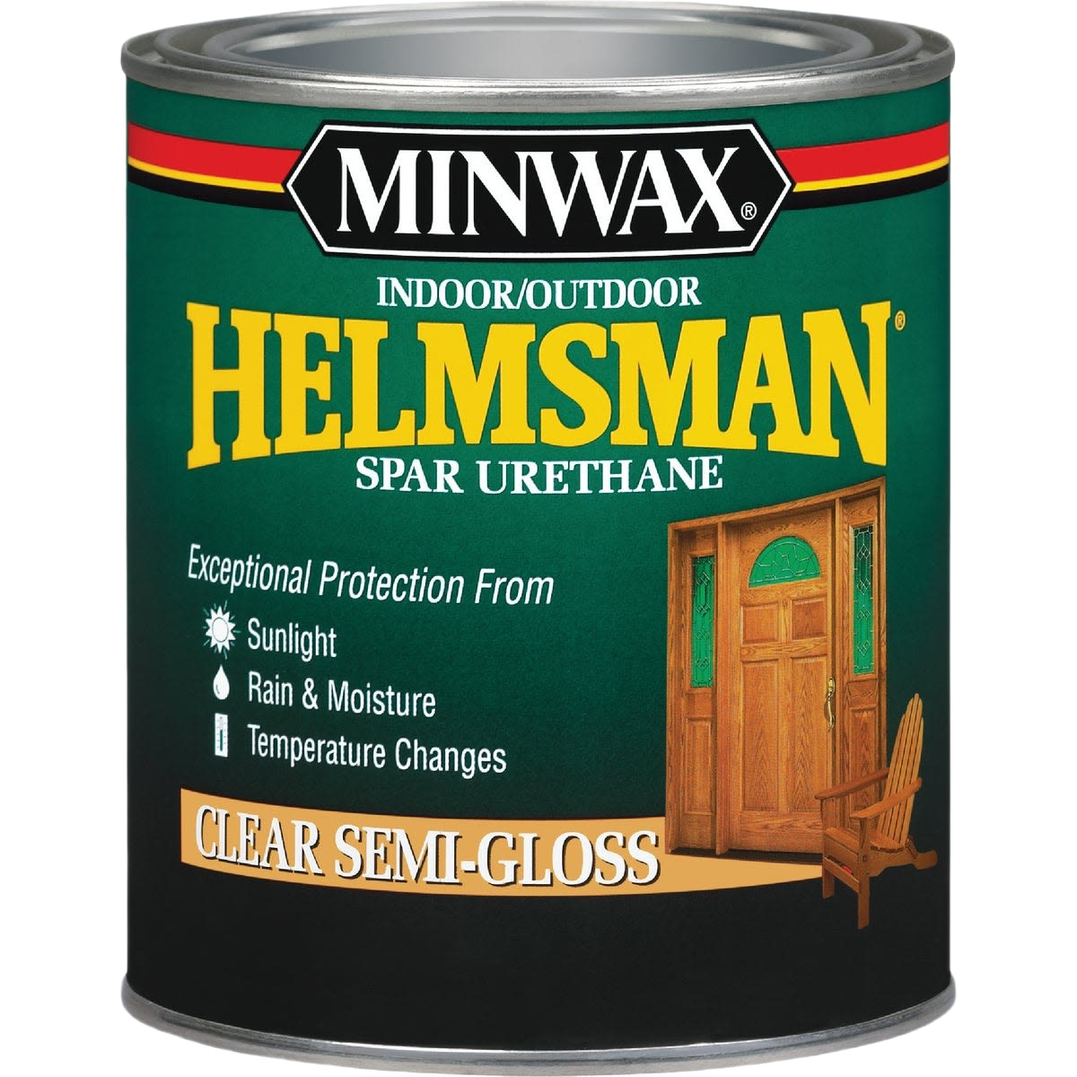 Minwax Helmsman clear semi-gloss spar urethane wood finish for exterior protection under $50 collections
