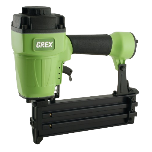 Compact green and black concrete nailer tool with ergonomic handle for efficient home improvement projects
