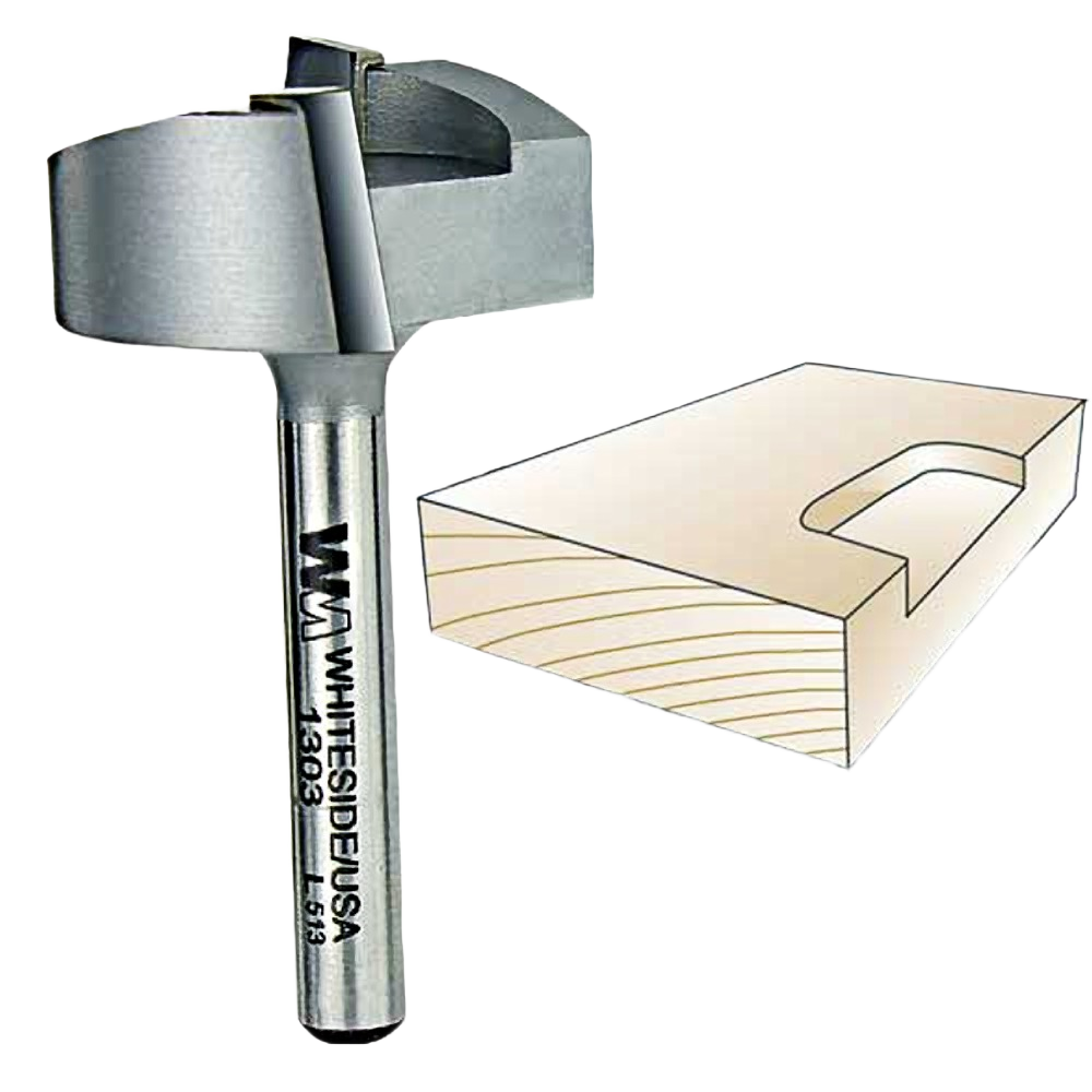 Carbide-tipped straight mortising bit for clean hinge mortises in woodworking and tool accessories collections under $50