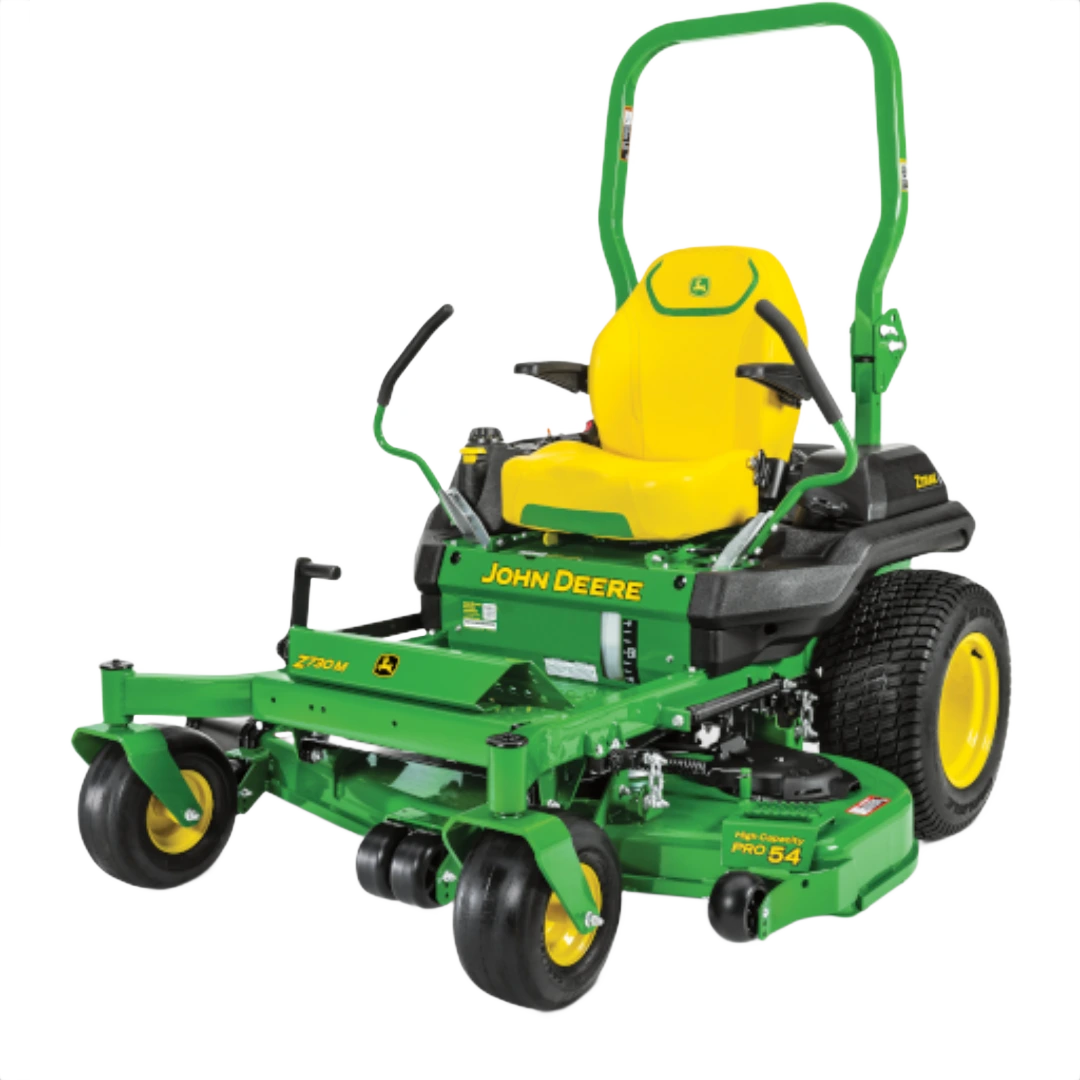 Green and yellow zero turn mower with 60-inch deck designed for efficient lawn care in John Deere products collection