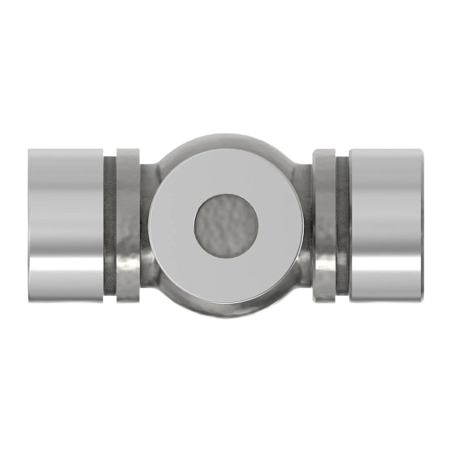 Metal cross and bearing assembly component with polished finish for tools and home improvement use