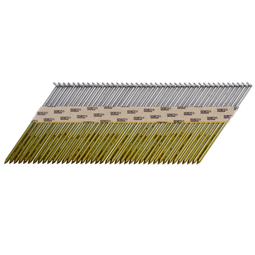 Bright smooth shank collated nails in 3-inch length for fasteners and home improvement hardware collection