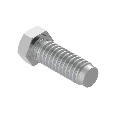 Silver hexagonal head screw with threaded shaft for John Deere parts and home improvement tools under $50 collections
