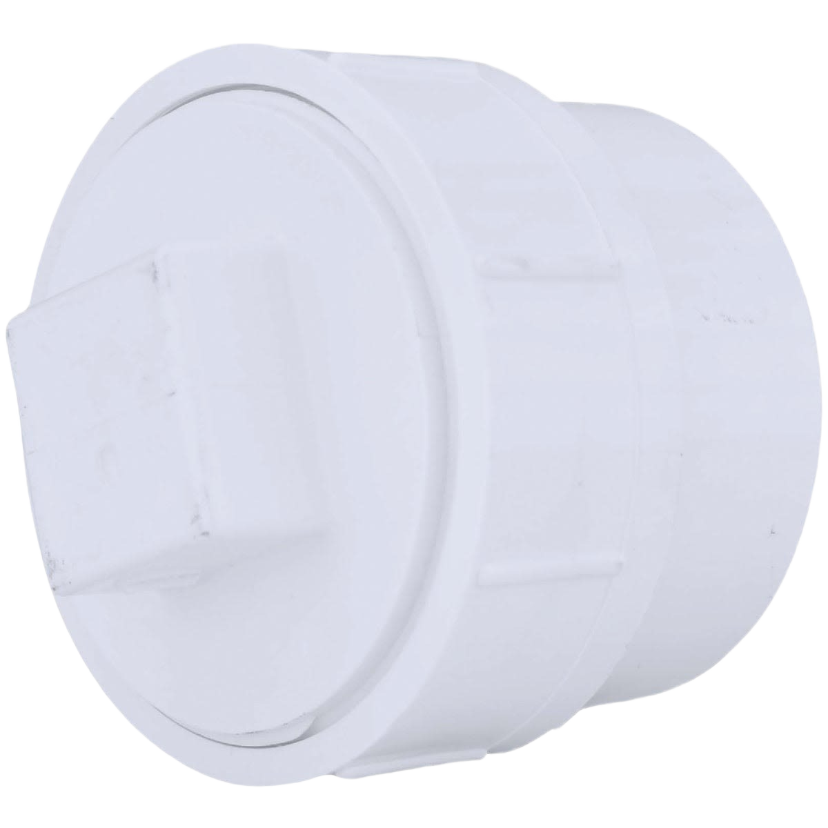 White schedule 40 plastic cleanout with threaded plug for plumbing systems in Pipes & Fittings collection