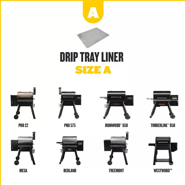 Traeger Size A Drip Tray Liners, 5pk