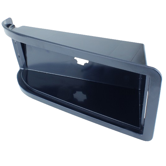 Black right hand tail light housing designed for John Deere models, suitable for parts replacement and home improvement tasks