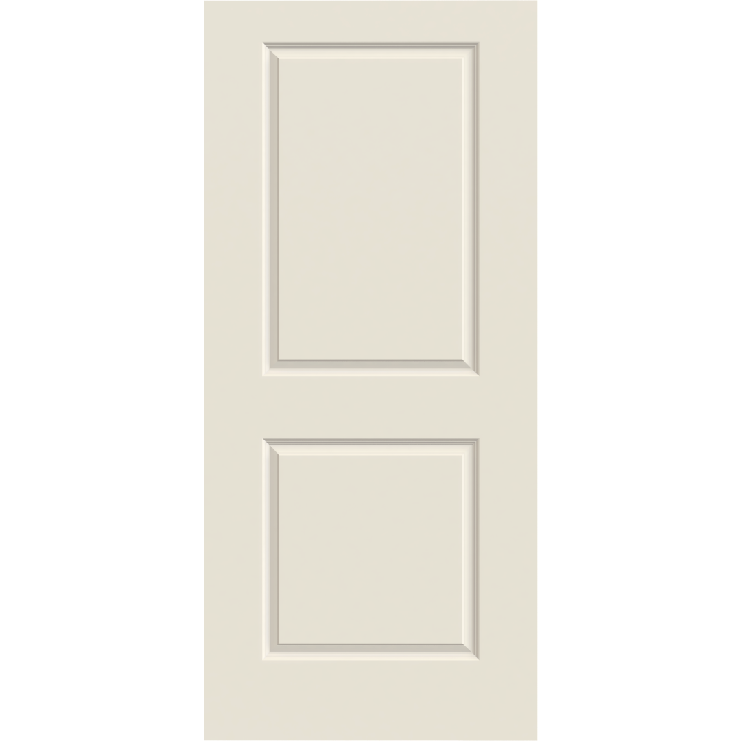 Jeld-Wen 28" x 80" Carrara Primed 2-Panel Interior Slab Hollow Core Door