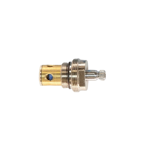 Cold stem replacement part made of metal for faucet repair in plumbing and faucet parts collection