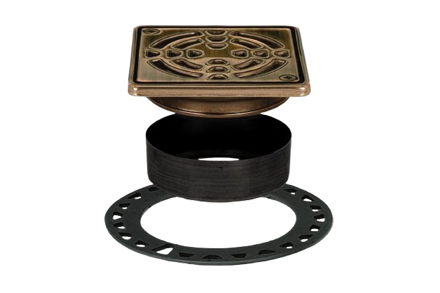 Oil rubbed bronze drain grate kit with adjustable collar and mounting ring for tile flooring under $100 home improvement tools