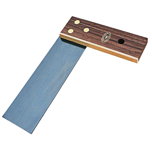 6-inch try square with steel blade and wooden handle, ideal for woodworking and precision measuring tasks under $50