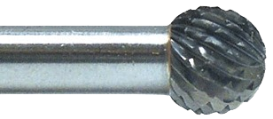 Carbide rotary burr with precision ground flutes for smooth cutting in rotary tool accessories and power tool collections under $50