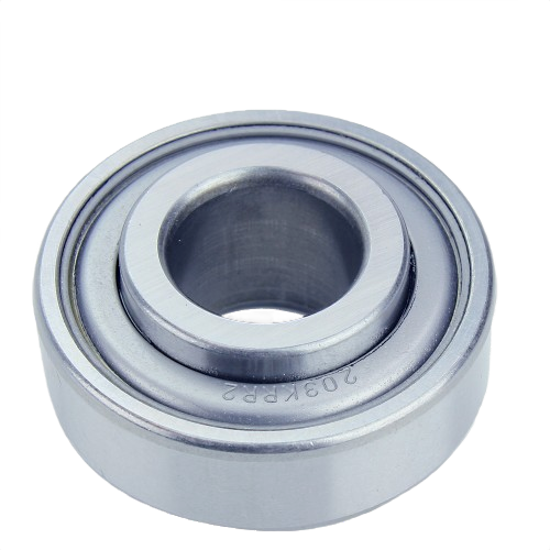 Close-up of a silver metal ball bearing used for mechanical and home improvement tool applications