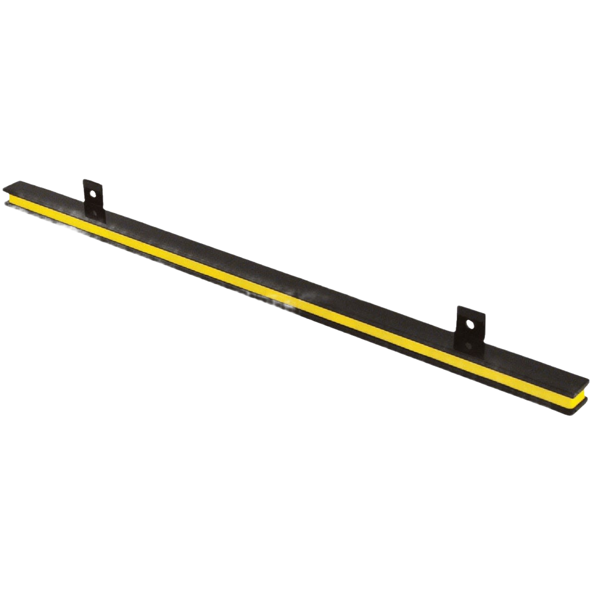 Black and yellow magnetic tool holder bar with mounting brackets for organized tool storage and home improvement use