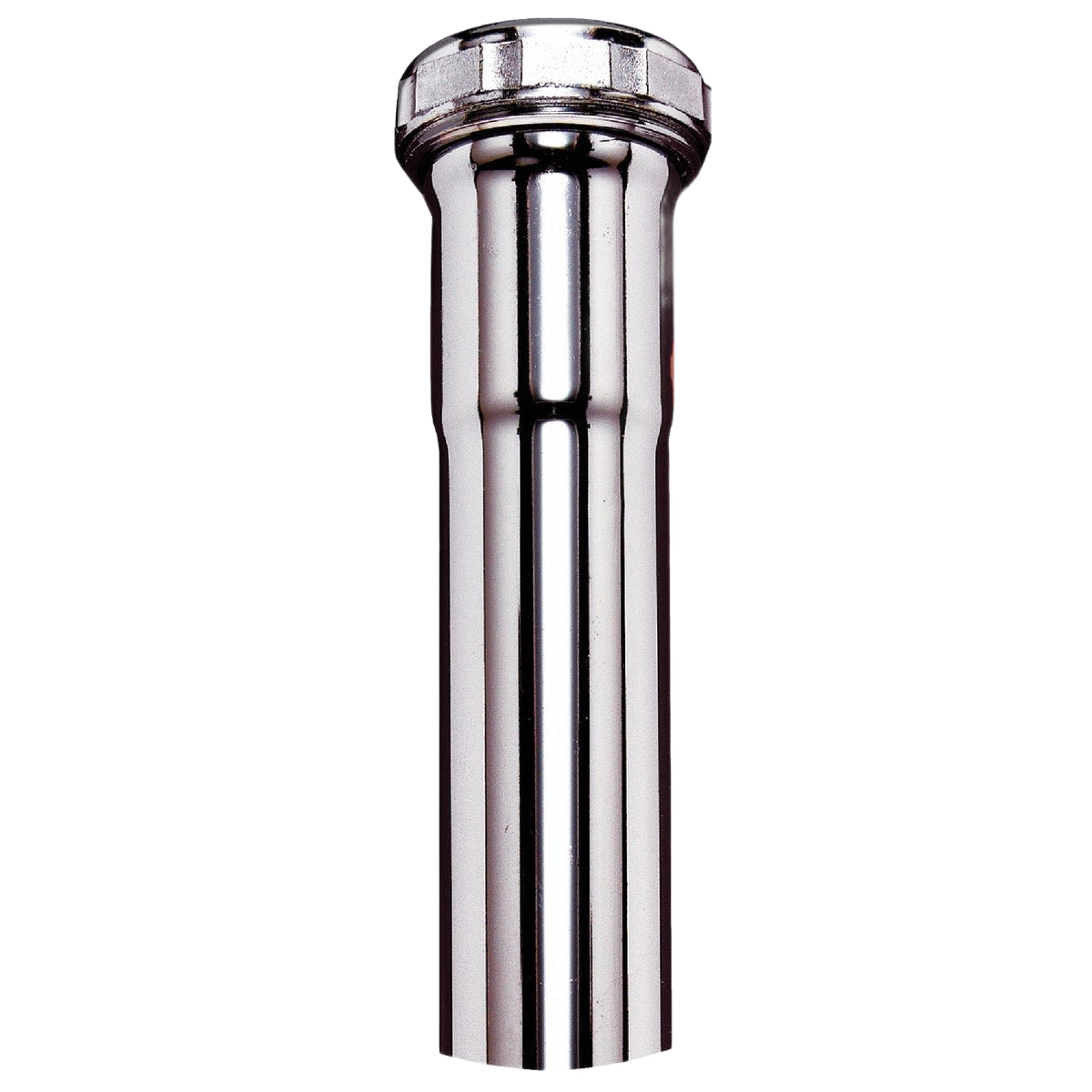 Chrome plumbing extension tube with slip-joint connection for adjustable pipe length in pipes & fittings collection under $50