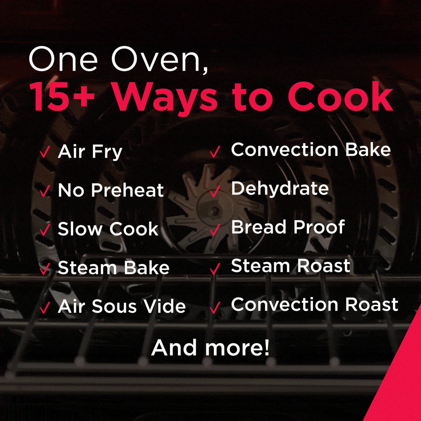 30" Rear Control Gas Range with Total Convection