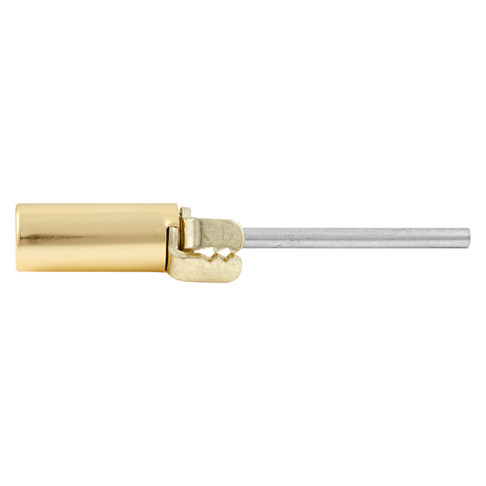 Brass-covered hinge pin door closer with steel pin for adjustable tension in door hardware and hinges collection under $50