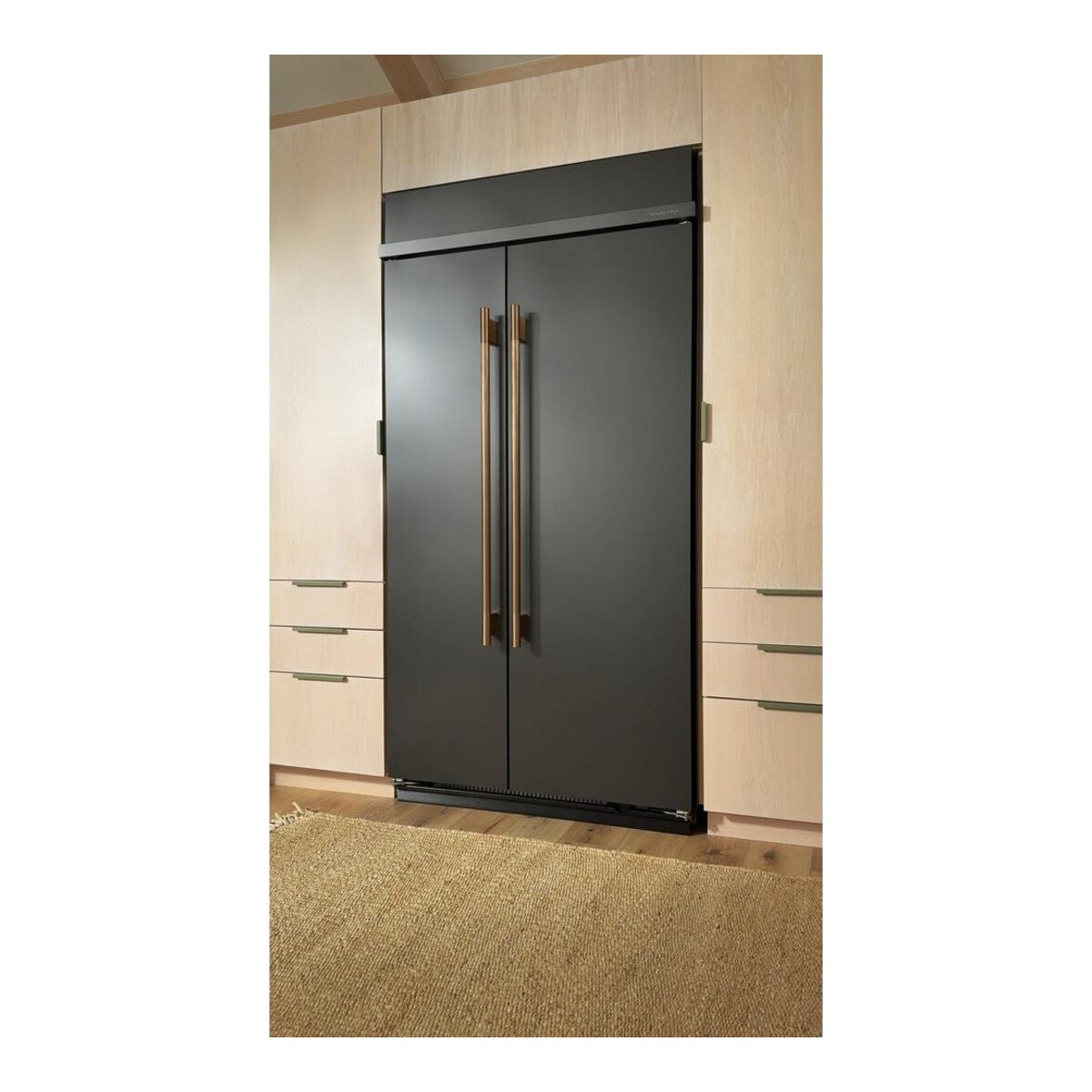 25.5 Cu. Ft. 42-Inch Built-In Side-by-Side Refrigerator with Signature Platinum Interior in Black Ore