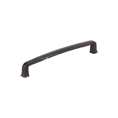 Oil-rubbed bronze cabinet pull with 6-5/16 inch center-to-center measurement for furniture and hardware projects.