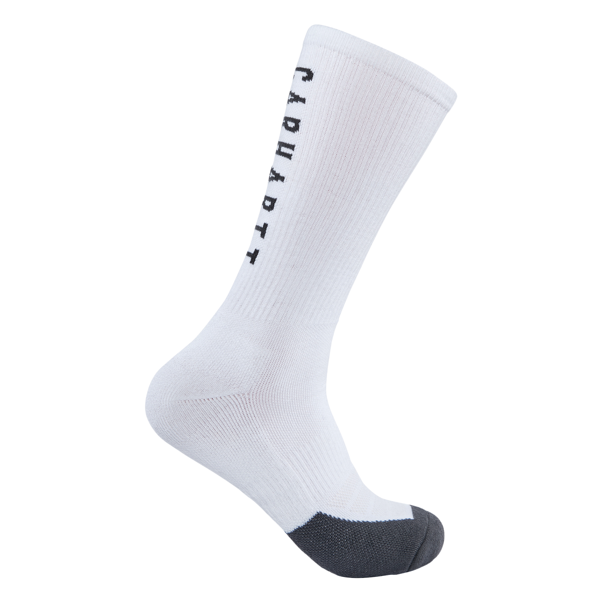 Carhartt Force Midweight Logo Crew Sock 3 Pack - White, Large