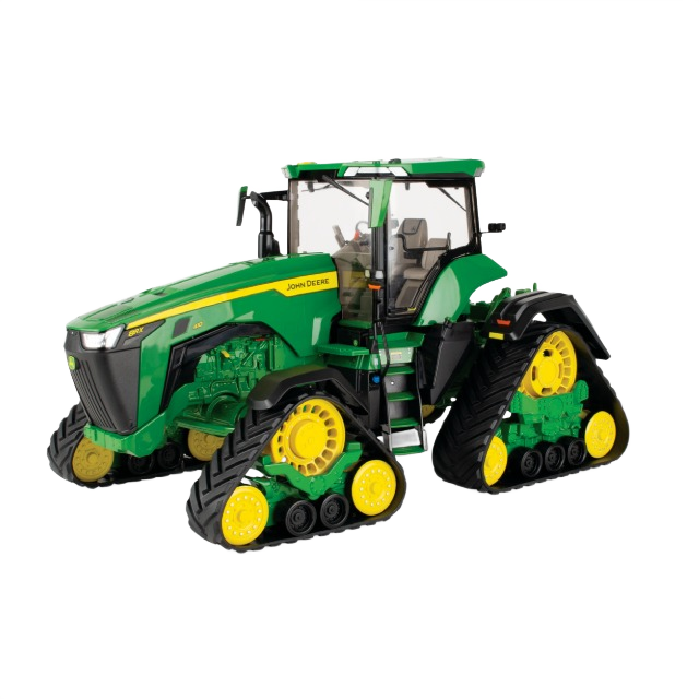 Green and yellow toy tractor model with detailed tracks in Vehicles & Remote Controlled Toys and Toys & Games collections