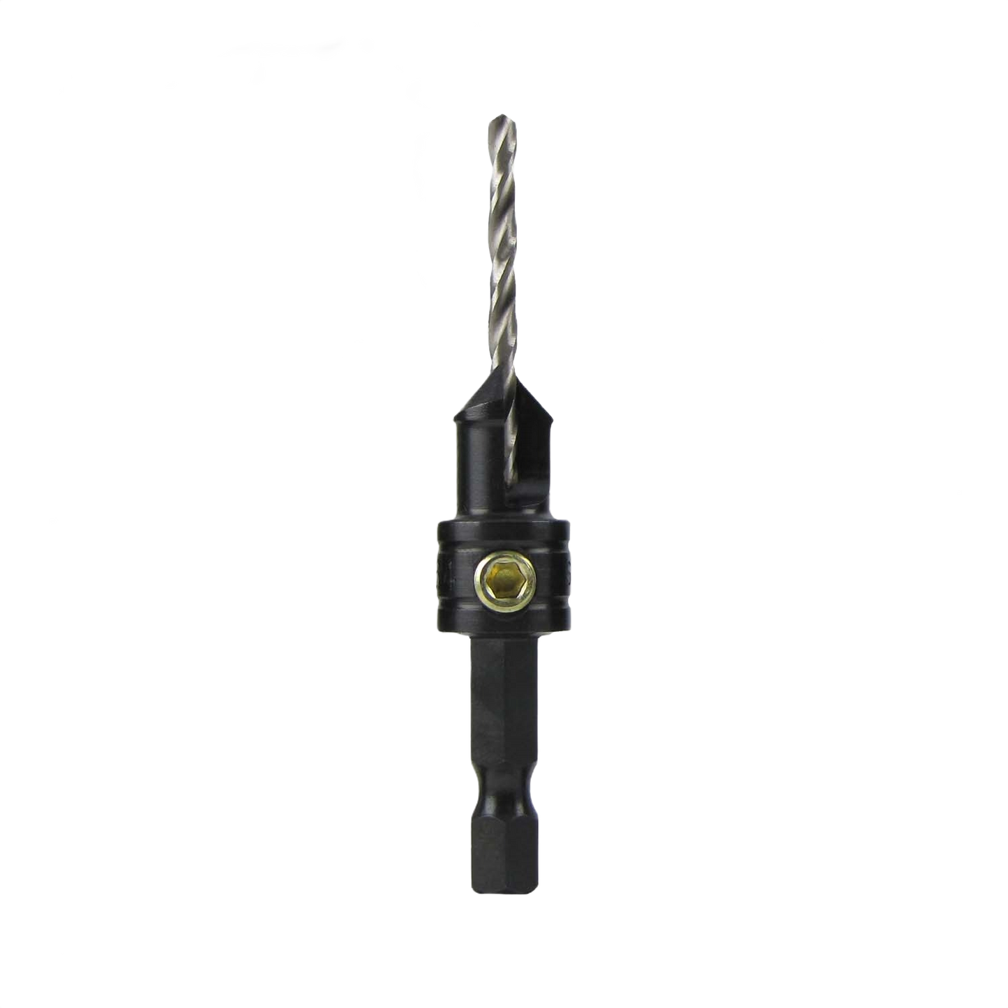 7/64 inch countersink and drill bit combo with adjustable depth stop for precise pilot hole and screw seating in tool accessories