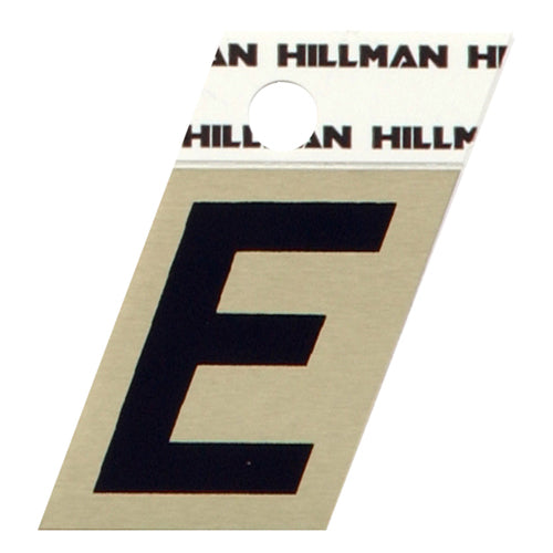Black letter E sticker with gold aluminum background for home improvement and hardware projects under $50 collections