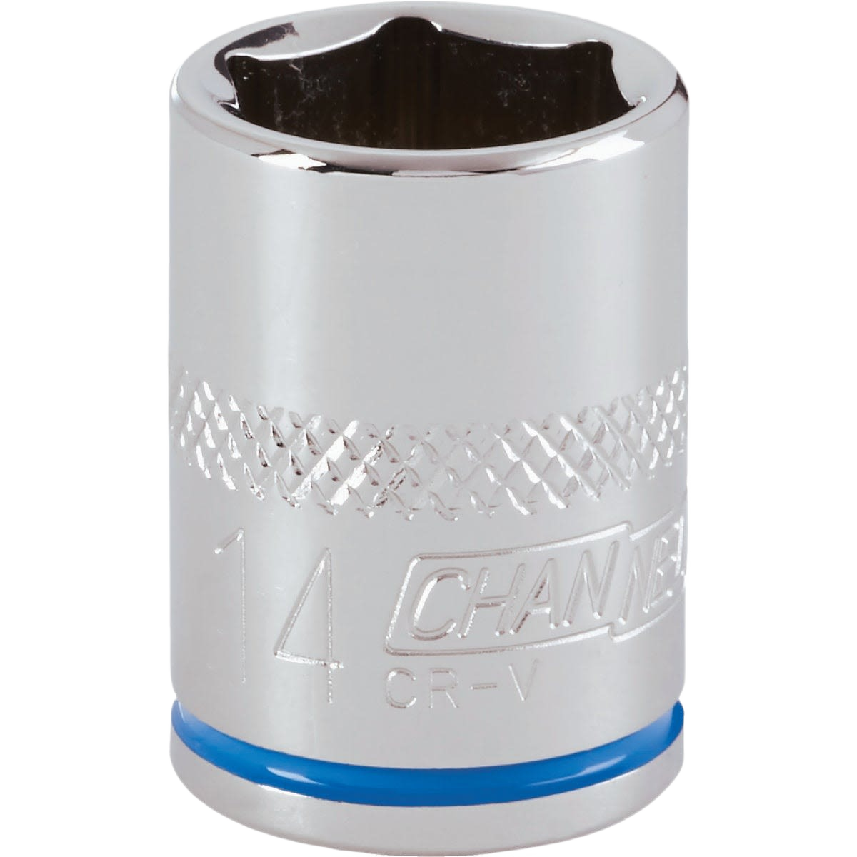 14mm 6-point shallow metric socket with 3/8 inch drive, textured grip, for hand tools and home improvement collections