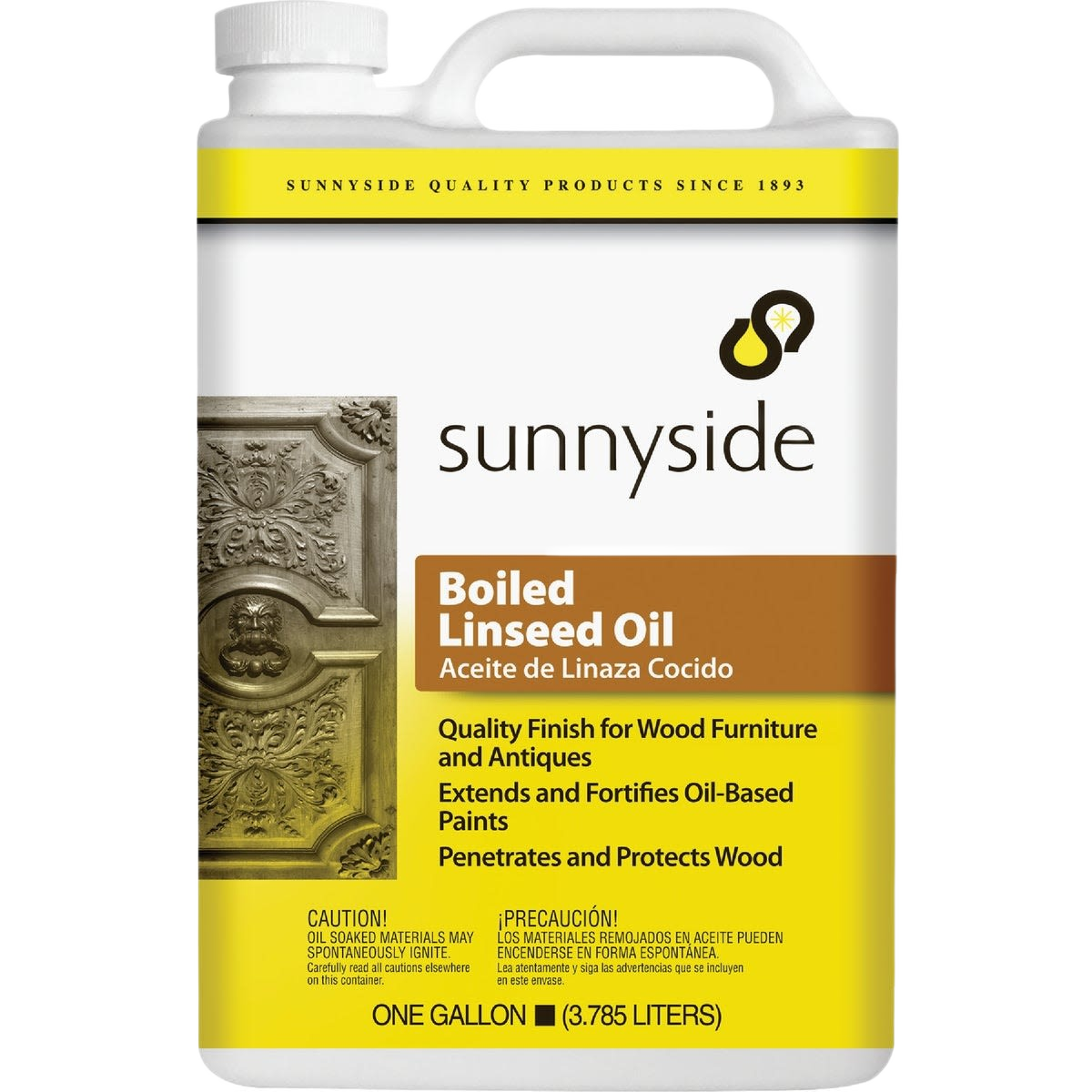 One-gallon container of boiled linseed oil for wood finish and paint additives in paint and supplies under $50 collection